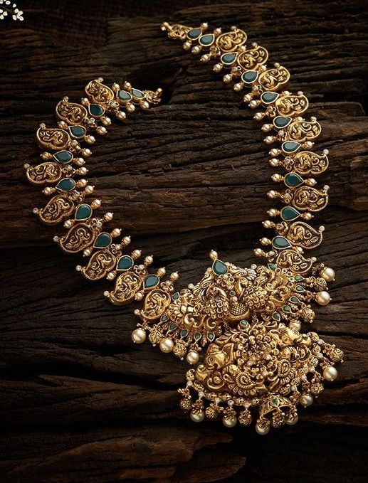 Mayuri Gold Plated Laxmi Necklace